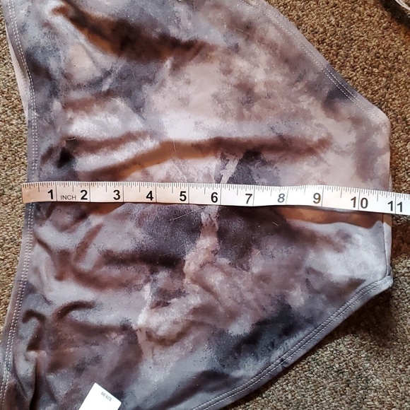 Old Navy Grey Tie Dye Bandeau Bikini Set XL - Picture 11 of 14